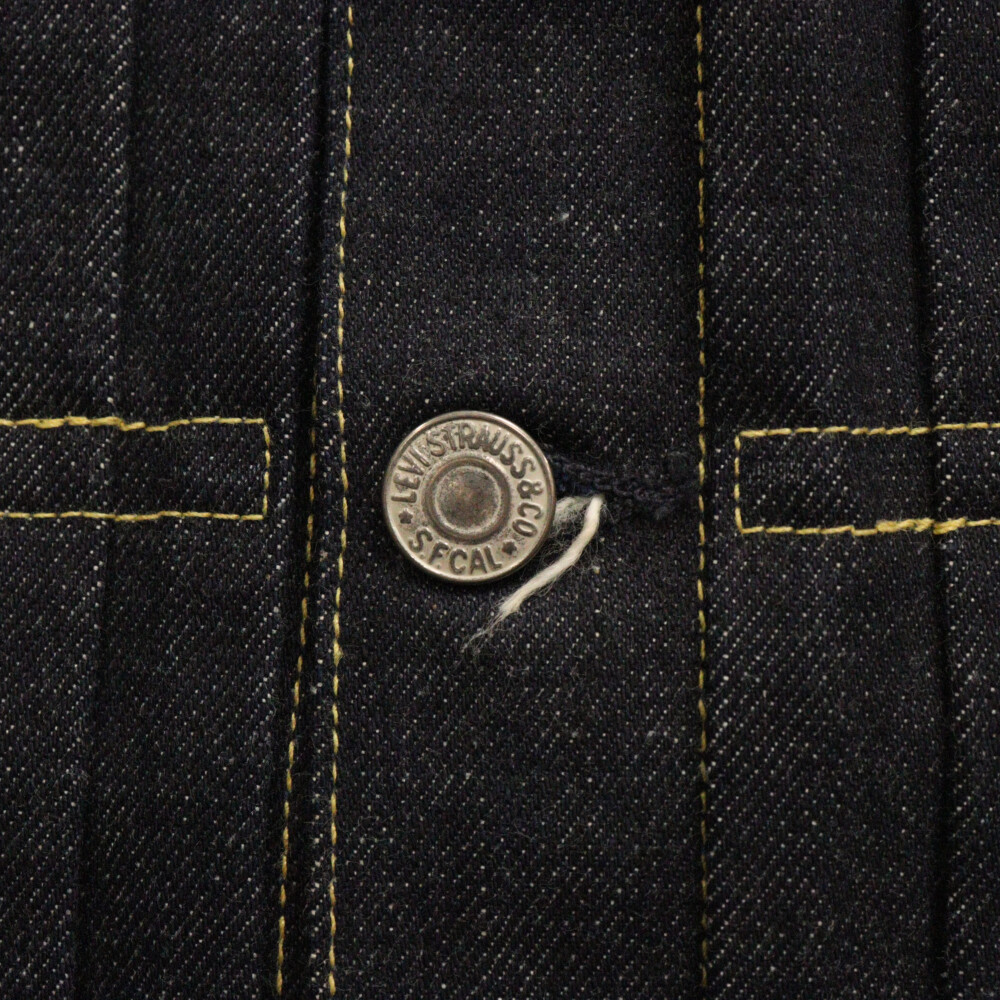 relume 半袖ブラックジャケット 極美品 46 先染め 米国製 Levi's 70506 ブラックデニム