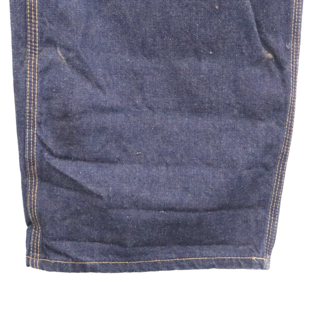 40S VINTAGE 191Z ヴィンテージ JELT DENIM ロングLボタン 股下リベット GRIPPER ZIPPER 濃紺 ペインターパンツ インディゴ デニムパンツ